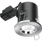 Aurora Enlite FD101PC Fixed Fire-Rated Acoustic Downlight Polished Chrome