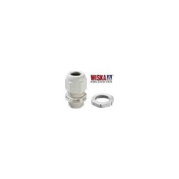 WISKA 20mm Stuffing Gland White c/w Locknut WISKA 20mm Stuffing Gland White c/w Locknut