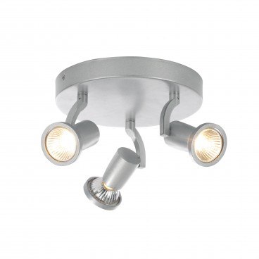 Wolsey Triple Plate 3x35W GU10 Silver Spotlight Wolsey Triple Plate 3x35W GU10 Silver Spotlight