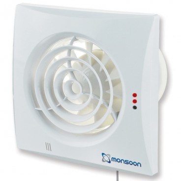 NV 4" Silent Bathroom Fan c/w Timer NV 4" Silent Bathroom Fan c/w Timer