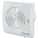 NV 4" Silent Bathroom Fan c/w Timer