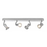 Wolsey 4 x 35W GU10 Bar Spotlight Silver