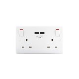 BG 822U3 USB Nexus Double Sockets c/w 2 x 3.1A