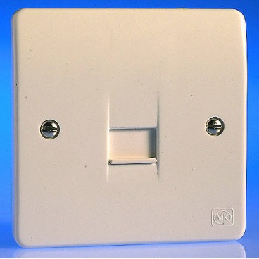 MK K427WHI Logic Plus Socket 1 Gang Telephone Secondary (White) MK K427WHI Logic Plus Socket 1 Gang Telephone Secondary (White)