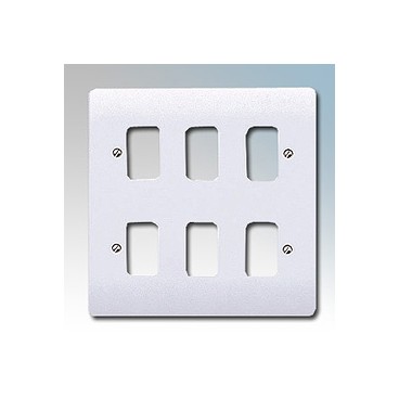 MK K3636 Grid Plus FrontPlate 6 Module 146x146mm (White) MK K3636 Grid Plus FrontPlate 6 Module 146x146mm (White)