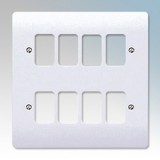 MK K3638WHI Grid Plus FrontPlate 8 Module 146X146MM (White)