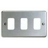 MK K3493ALM Grid Plus FrontPlate 3 Module 86x146mm (Aluminium)