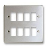 MK K3498ALM Grid Plus FrontPlate 8 Module 146x146mm (Aluminium)