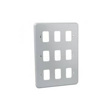 MK K3499ALM Grid Plus FrontPlate 9 Module 146x207mm (Aluminium) MK K3499ALM Grid Plus FrontPlate 9 Module 146x207mm (Aluminium)