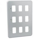 MK K3499ALM Grid Plus FrontPlate 9 Module 146x207mm (Aluminium)